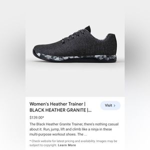 NOBULL  Black Heather Trainer Sneakers